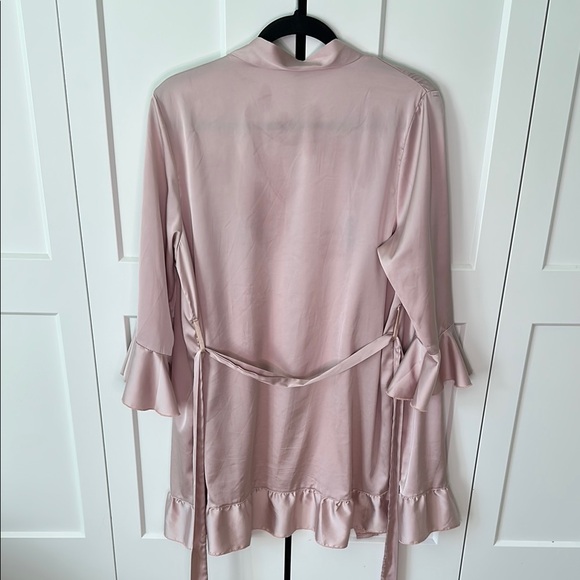 Pink Satin Women's Robe - Picture 2 of 2